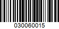 Barcode for 030060015