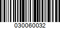 Barcode for 030060032