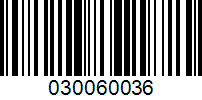 Barcode for 030060036