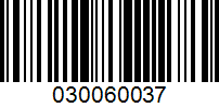 Barcode for 030060037