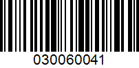 Barcode for 030060041