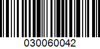 Barcode for 030060042