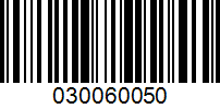 Barcode for 030060050