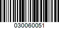 Barcode for 030060051