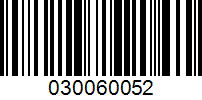 Barcode for 030060052