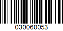 Barcode for 030060053