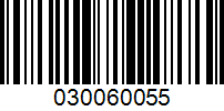 Barcode for 030060055