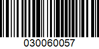 Barcode for 030060057