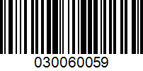 Barcode for 030060059