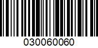 Barcode for 030060060