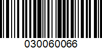 Barcode for 030060066