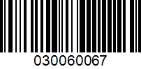 Barcode for 030060067