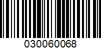 Barcode for 030060068