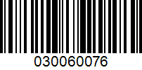 Barcode for 030060076