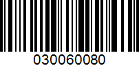 Barcode for 030060080