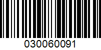 Barcode for 030060091