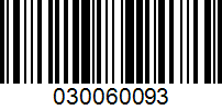 Barcode for 030060093