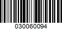 Barcode for 030060094