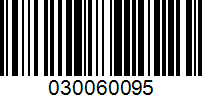 Barcode for 030060095