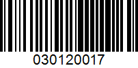 Barcode for 030120017