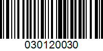 Barcode for 030120030