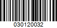 Barcode for 030120032