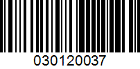 Barcode for 030120037