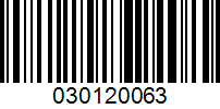 Barcode for 030120063