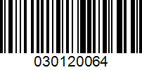 Barcode for 030120064