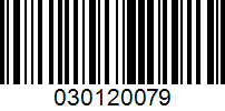 Barcode for 030120079