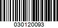 Barcode for 030120093