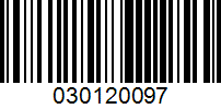 Barcode for 030120097