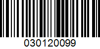 Barcode for 030120099