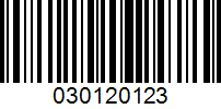 Barcode for 030120123