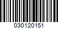Barcode for 030120151