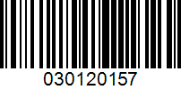 Barcode for 030120157