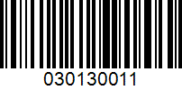 Barcode for 030130011