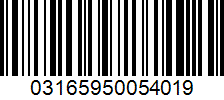 Barcode 03165950054019
