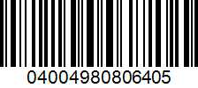 Barcode 04004980806405