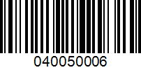 Barcode for 040050006