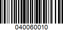 Barcode for 040060010