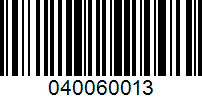 Barcode for 040060013