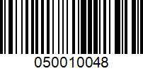 Barcode for 050010048