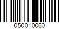 Barcode for 050010060