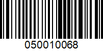 Barcode for 050010068