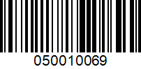 Barcode for 050010069
