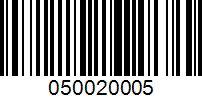 Barcode for 050020005