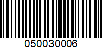 Barcode for 050030006