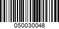 Barcode for 050030048