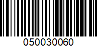 Barcode for 050030060